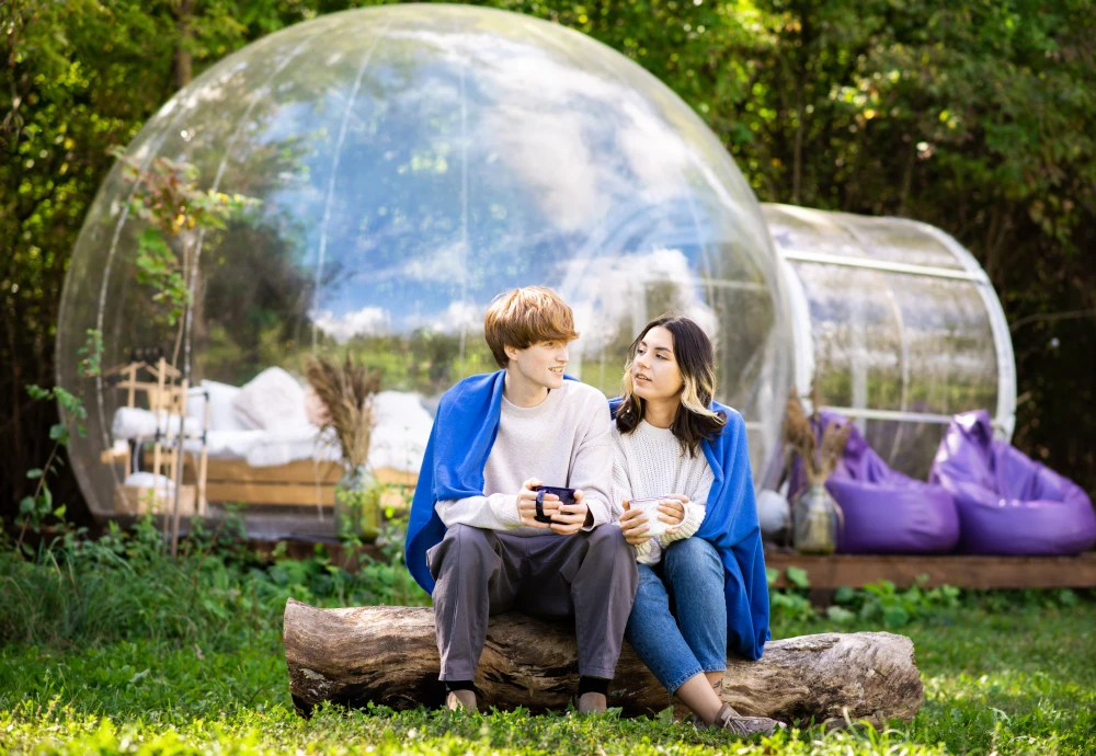 see through bubble tent